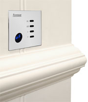 Futronix P400 wall mounted dimmer switch in white