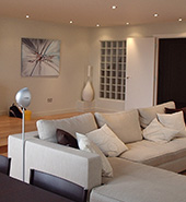 dimmers used in a luxury home lounge